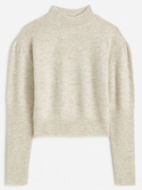 Madewell Sweater Alpaca
Mockneck Puff Sleeve